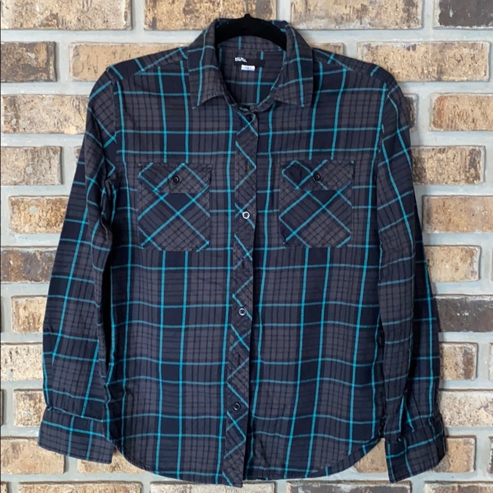 Lightweight flannel button down